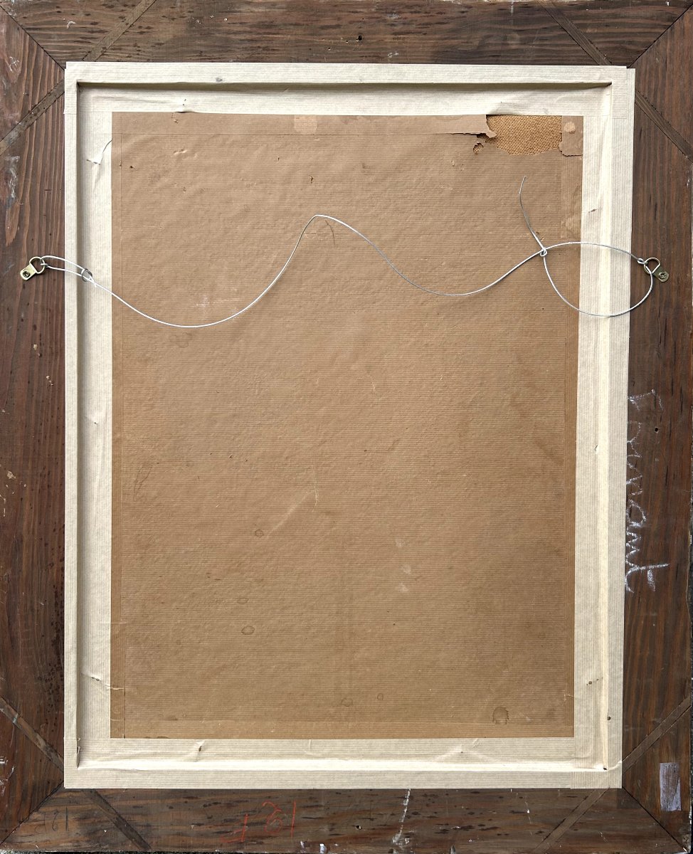 Lucien Jonas, Venise le pont Rialto, Huile sur bois-photo-4