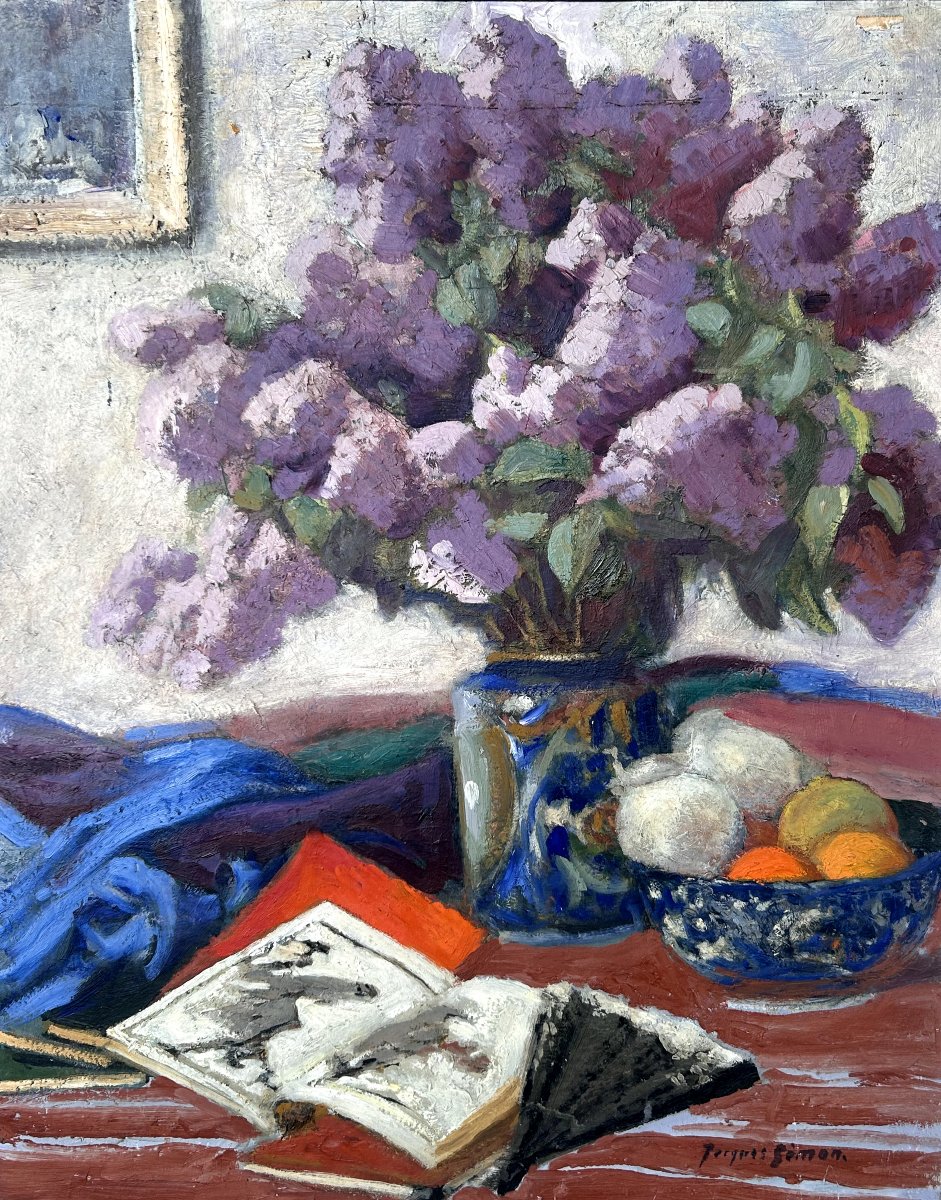 Jacques Simon, Still Life With Bouquet-photo-3