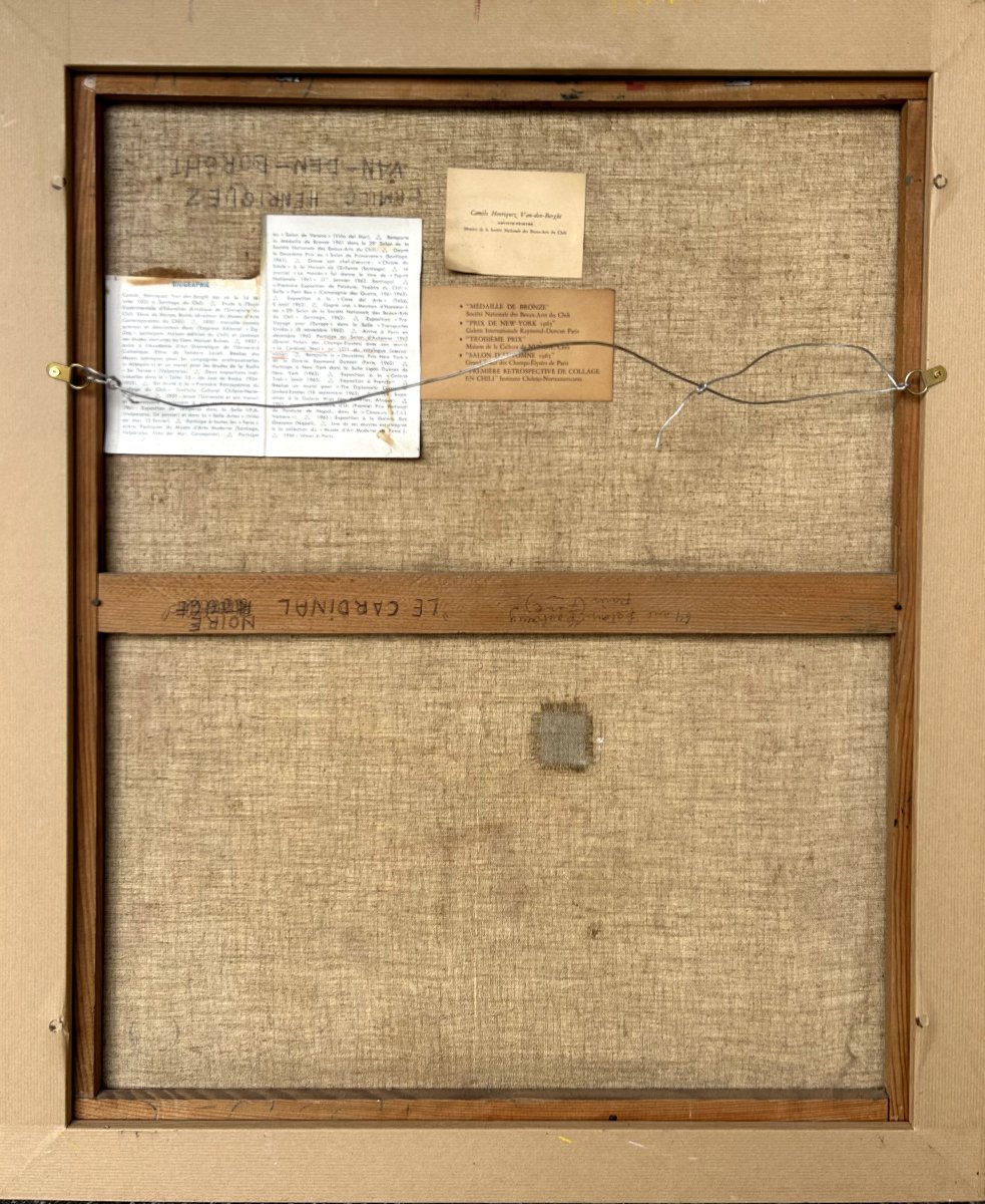 Camilo Henriquez, The Cardinal, Oil On Canvas-photo-2