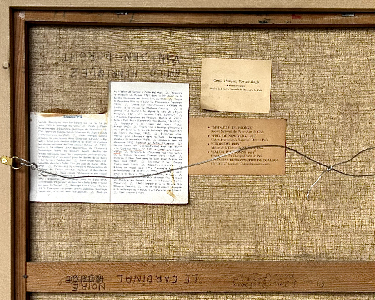 Camilo Henriquez, The Cardinal, Oil On Canvas-photo-1