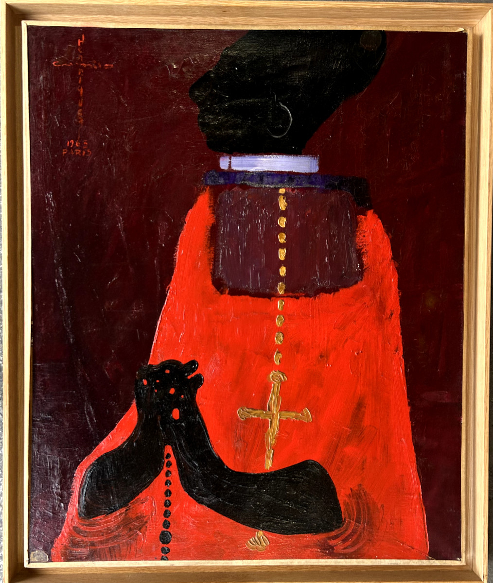 Camilo Henriquez, The Cardinal, Oil On Canvas