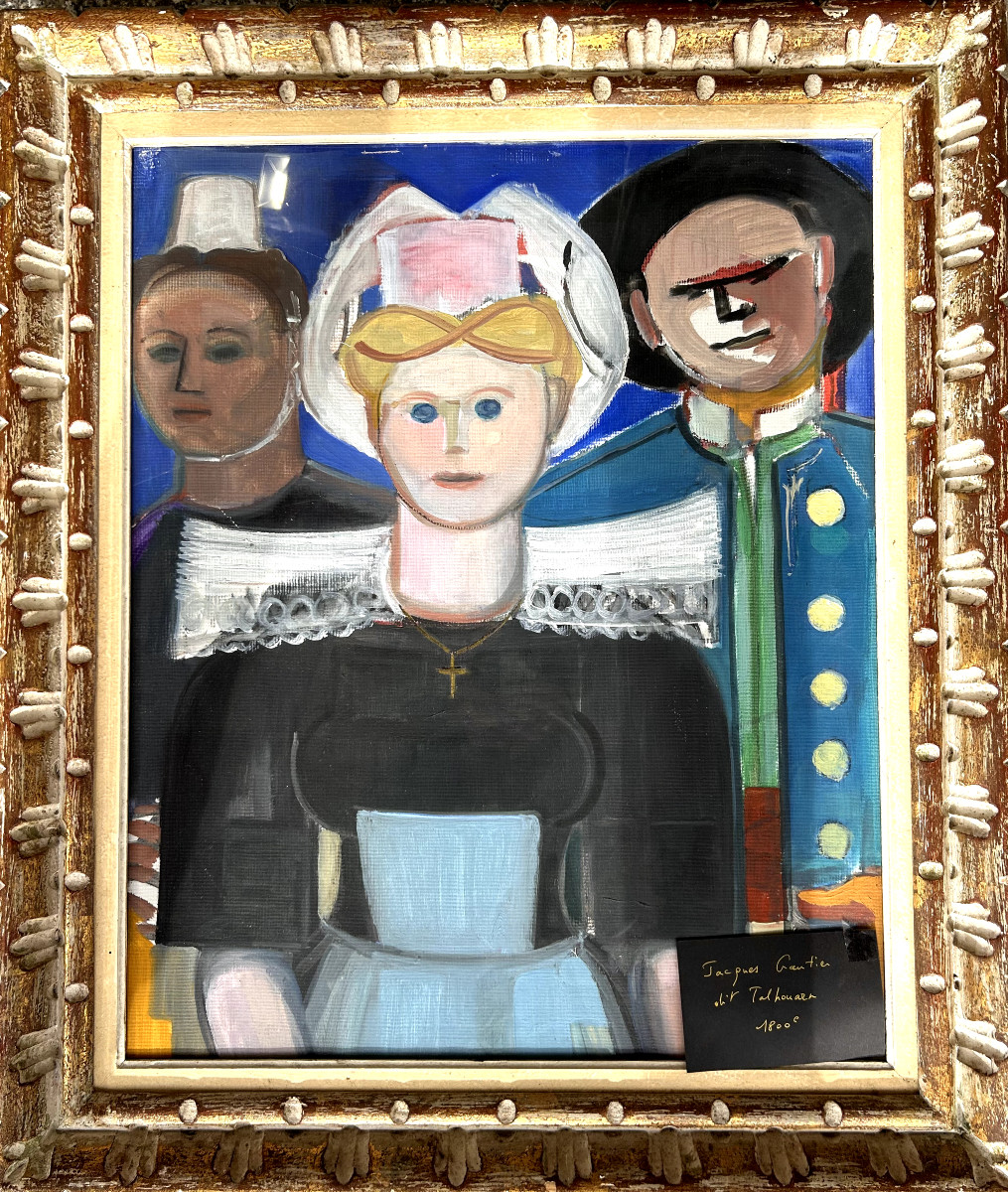 Jacques GAUTIER dit Tal'houarn, Portraits bretons, gouache