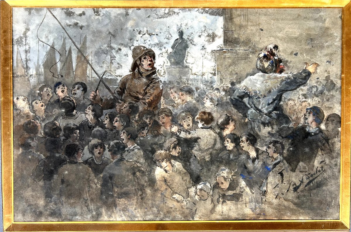 Arthur Soclet, Carnaval De Dunkerque, Gouache-photo-4