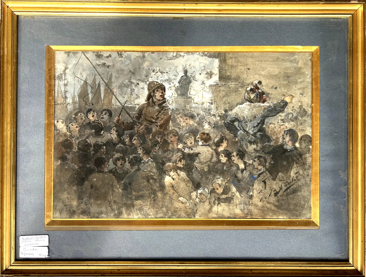 Arthur Soclet, Carnaval De Dunkerque, Gouache