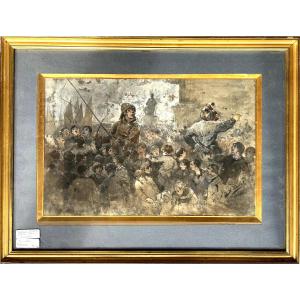 Arthur Soclet, Carnaval De Dunkerque, Gouache