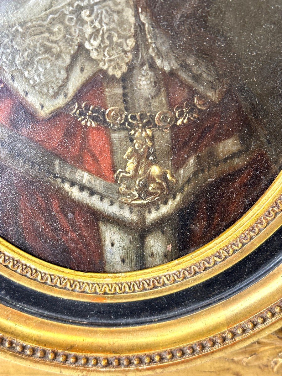 Copperplate Portrait Of Charles I, King Of England – 17th Century-photo-4