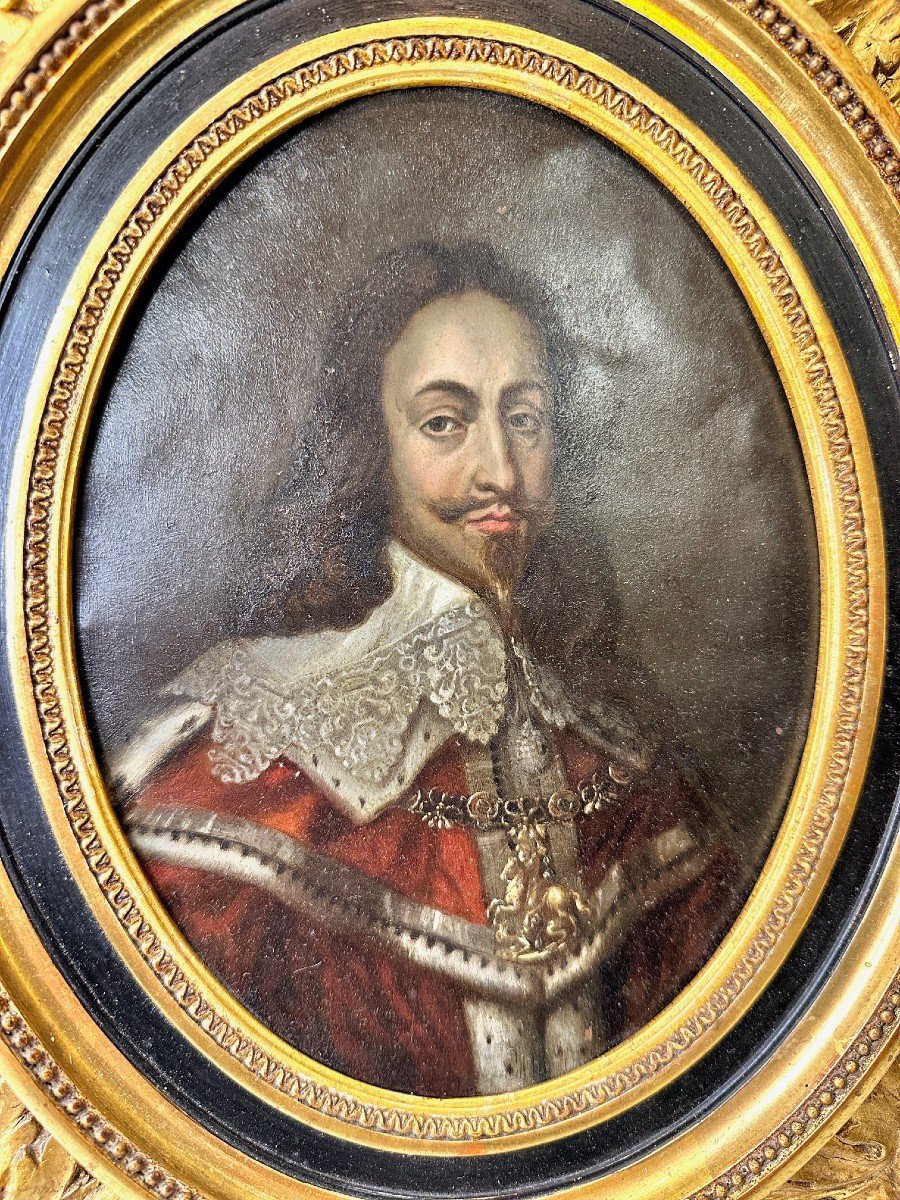 Copperplate Portrait Of Charles I, King Of England – 17th Century-photo-1