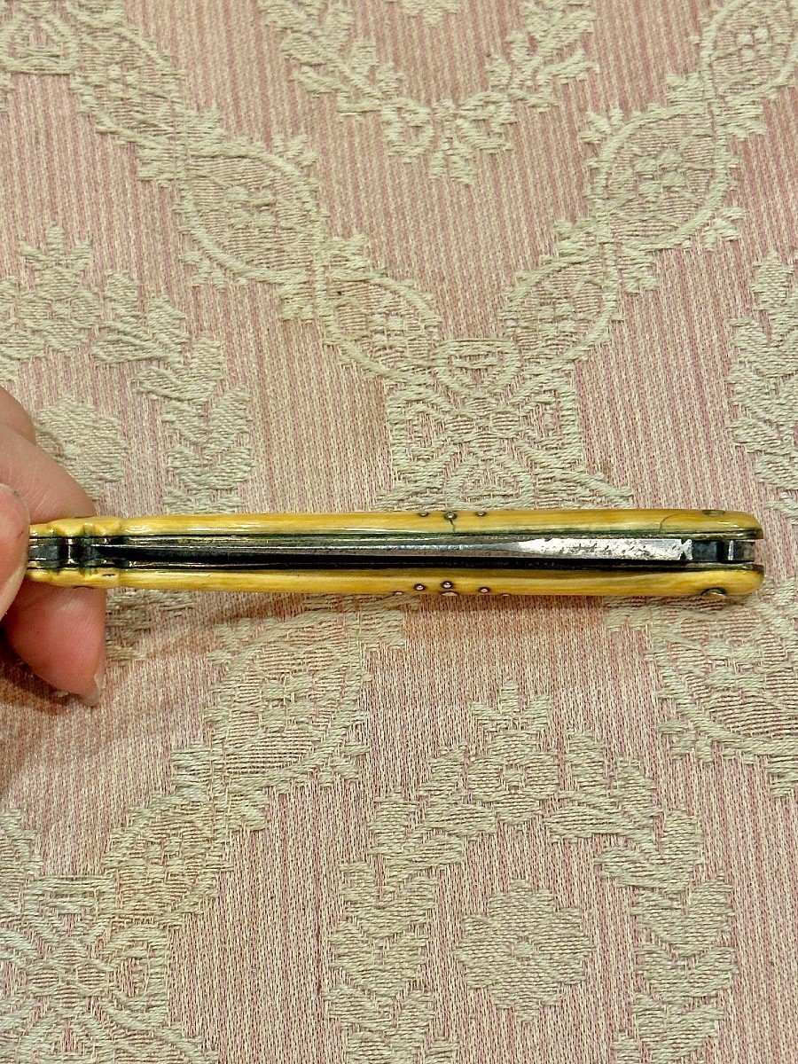 Couteau De Mas. Cadet à Laguiole – XIXe Siècle, Napoléon III-photo-1