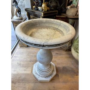 Basilica Font In White Marble