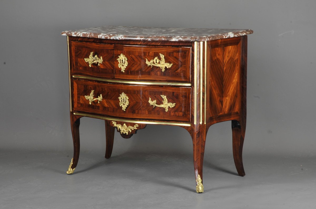 Louis XV Commode Stamped Louis Delaitre, Crowned C Bronzes-photo-6