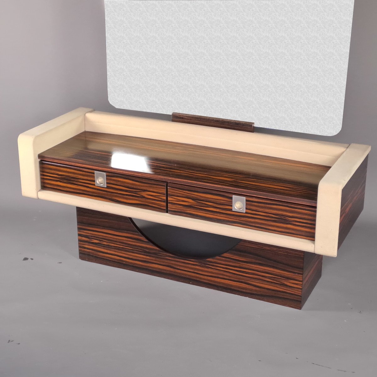 Design Style Dressing Table In Macassar Ebony Veneer-photo-2