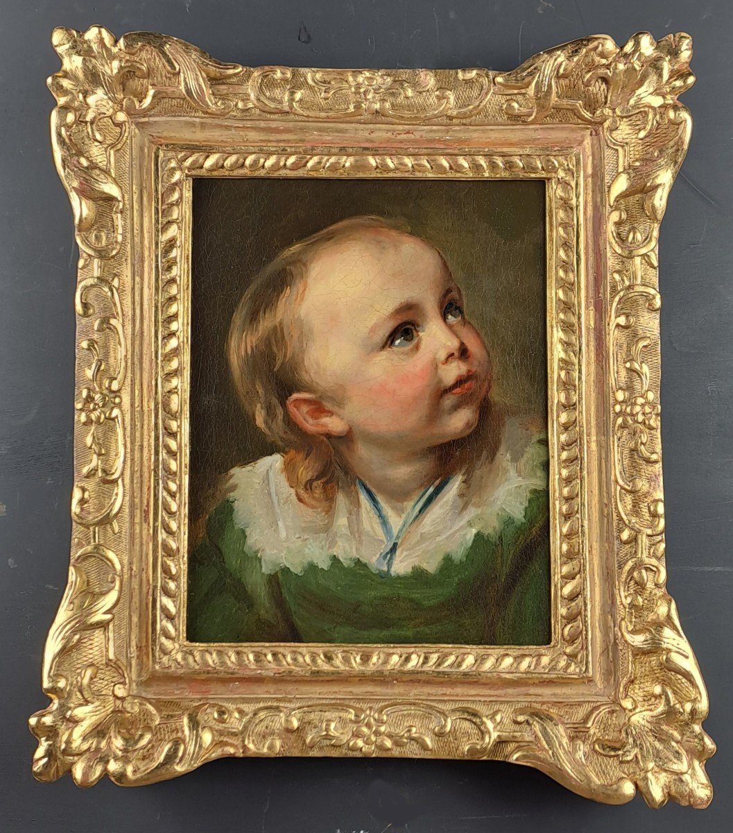 Portrait d'enfant - Ecole Flamande d'Après Van Dyck