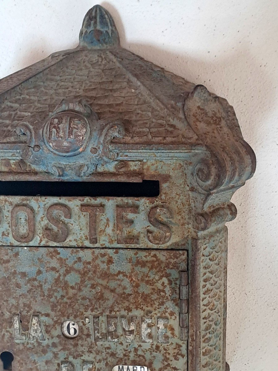 Boite Aux Lettres De La Poste - Modèle Delachanal En Fonte - Fin XIXème Siècle-photo-3