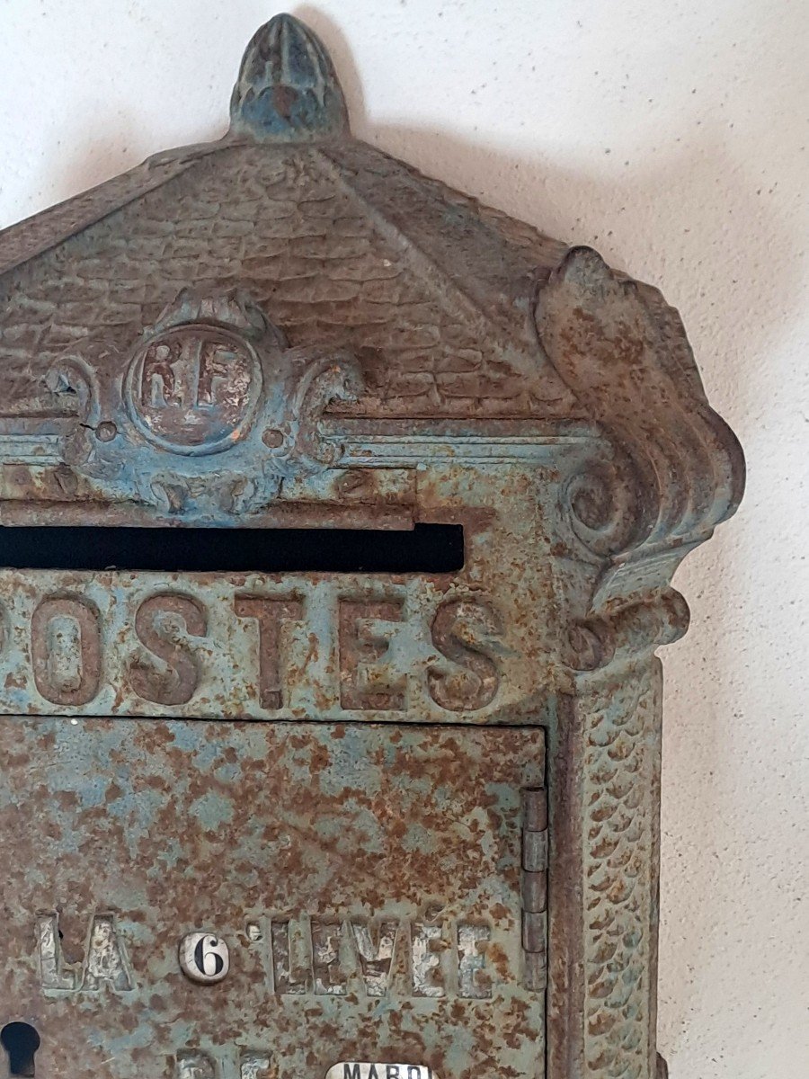Post Office Mailbox - Cast Iron Delachanal Model - Late 19th Century-photo-3