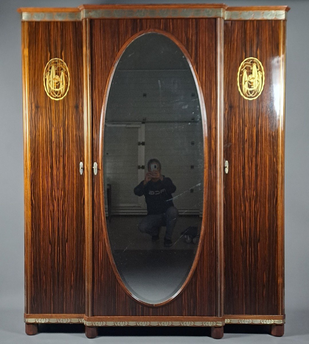 Art Deco Bedroom Furniture Stamped Mercier In Paris-photo-4