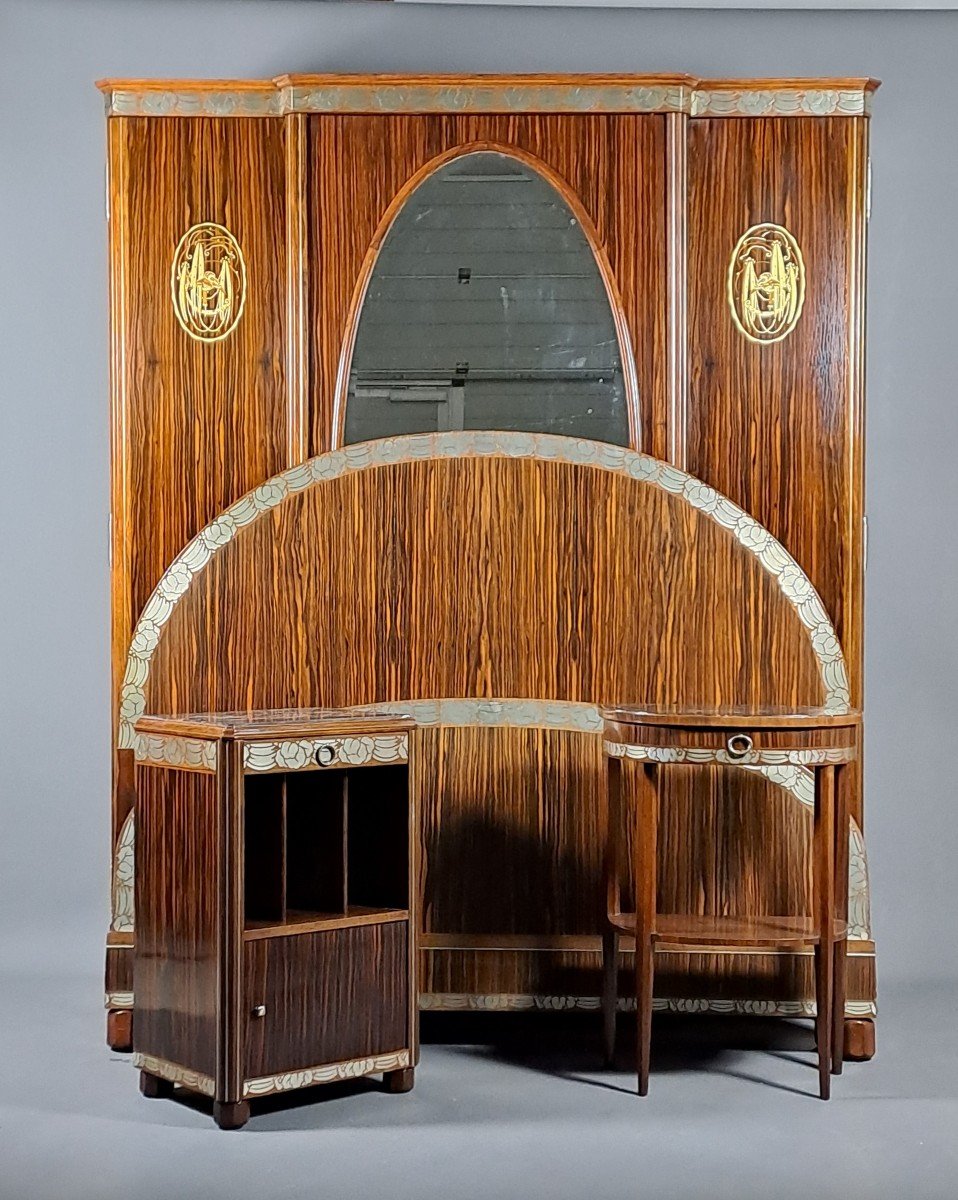 Art Deco Bedroom Furniture Stamped Mercier In Paris