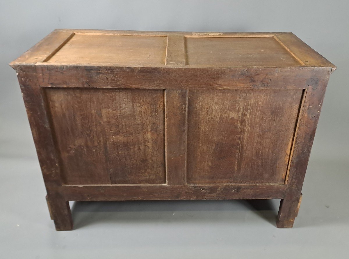 Restauration Period Commode In Flamed Mahogany-photo-8