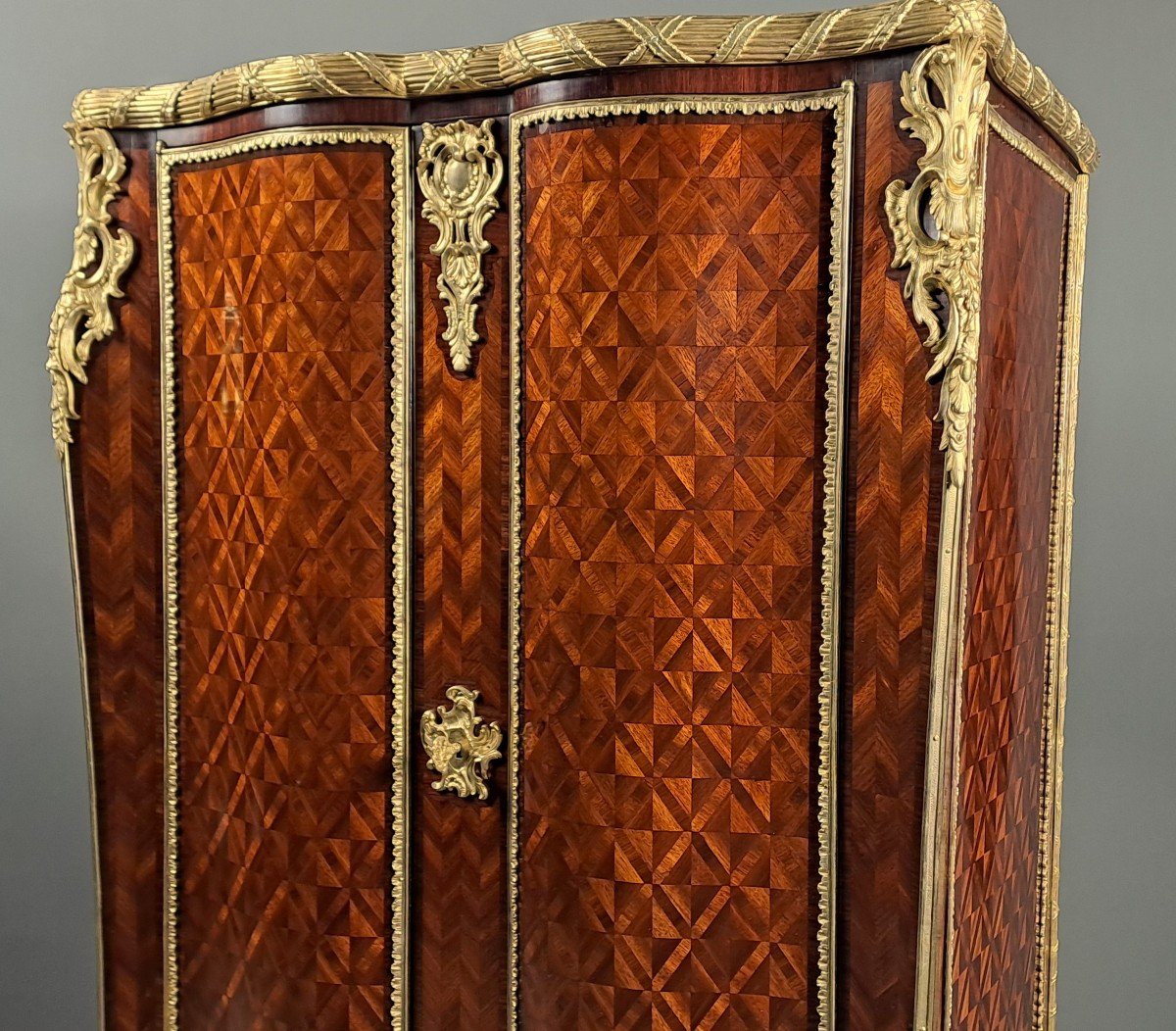 Important Cabinet Stamped Beurdeley In Paris-photo-3