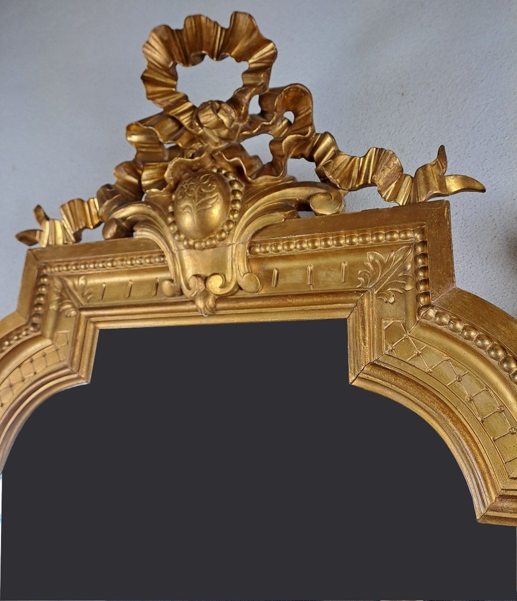 Napoleon III Mirror In Gilded Wood-photo-3