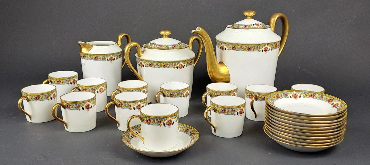Service à Café En Porcelaine De Limoges - 12 personnes-photo-4