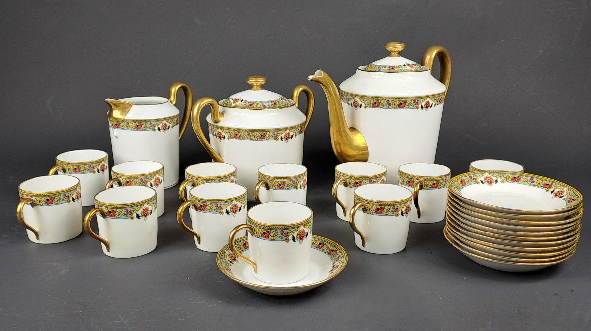 Service à Café En Porcelaine De Limoges - 12 personnes