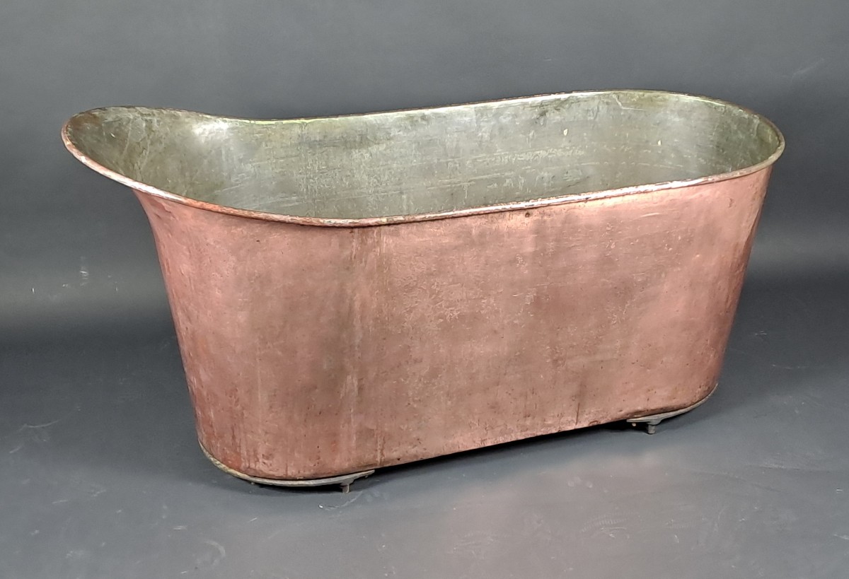 Baignoire En Cuivre Du XIXème Siècle 