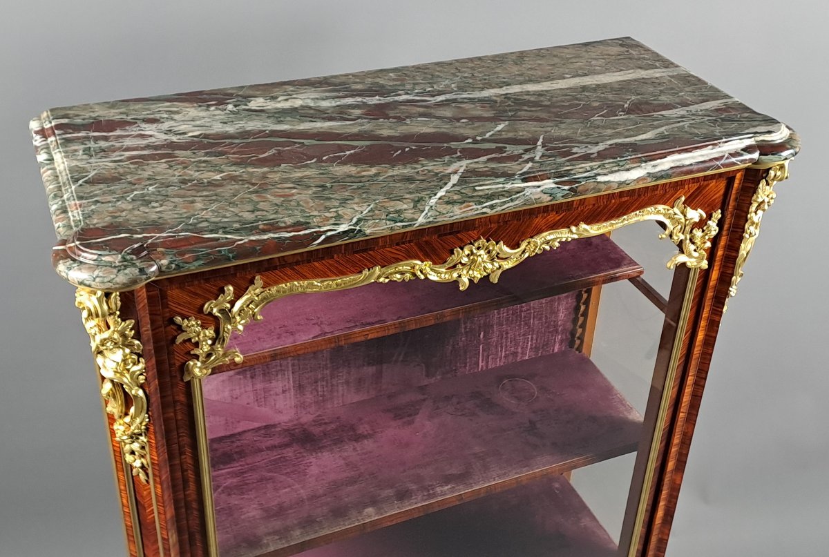 Vitrine Napoléon III Estampillée Pecquereau à Paris -photo-4