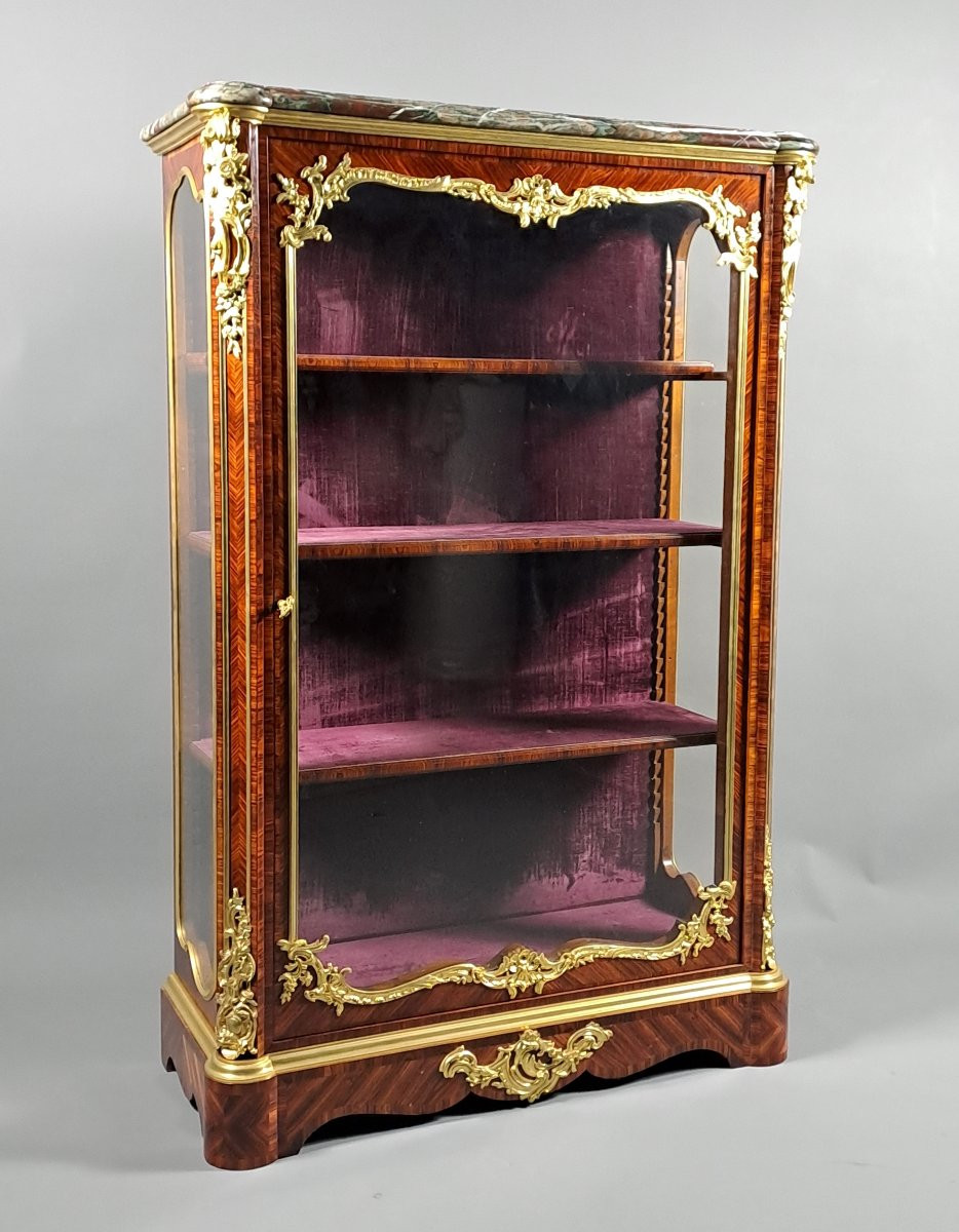 Vitrine Napoléon III Estampillée Pecquereau à Paris -photo-2