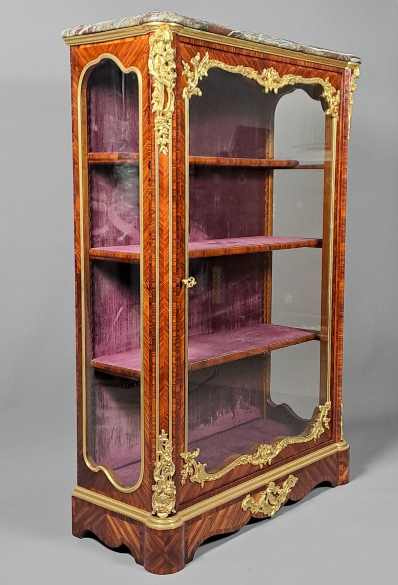 Vitrine Napoléon III Estampillée Pecquereau à Paris 
