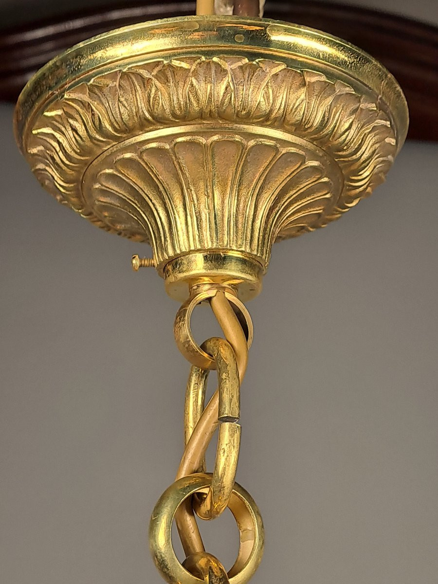 Louis XVI Style Gilt Bronze Vestibule Lantern-photo-2