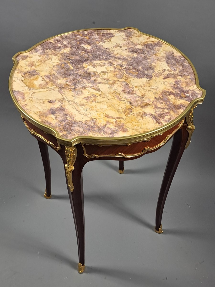 Louis XV Style Pedestal Table -photo-4