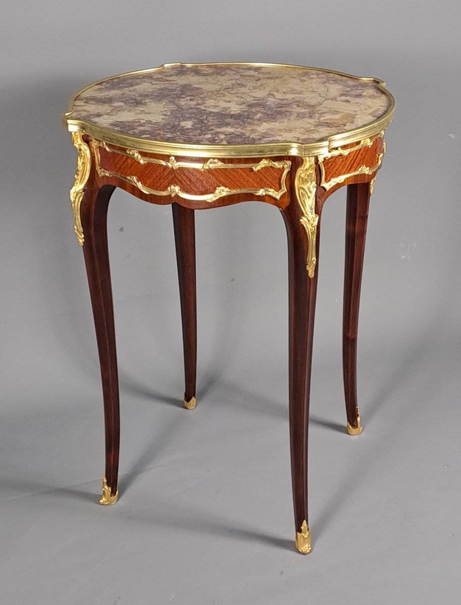 Louis XV Style Pedestal Table -photo-4