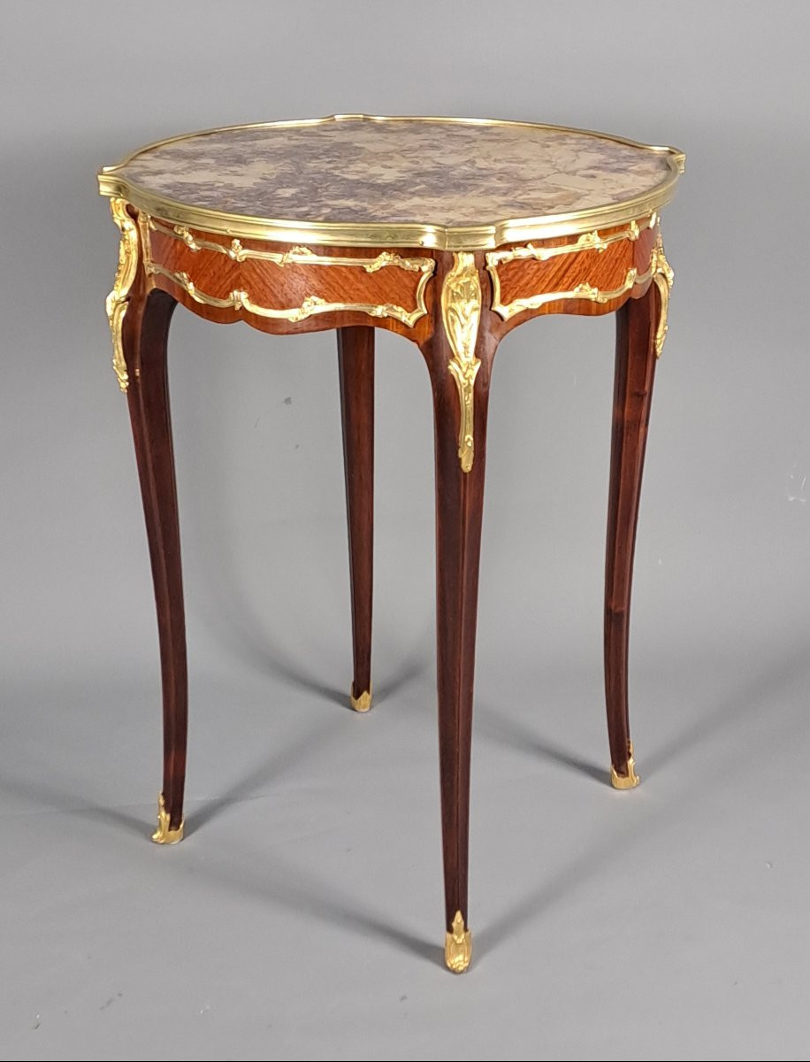 Louis XV Style Pedestal Table -photo-6
