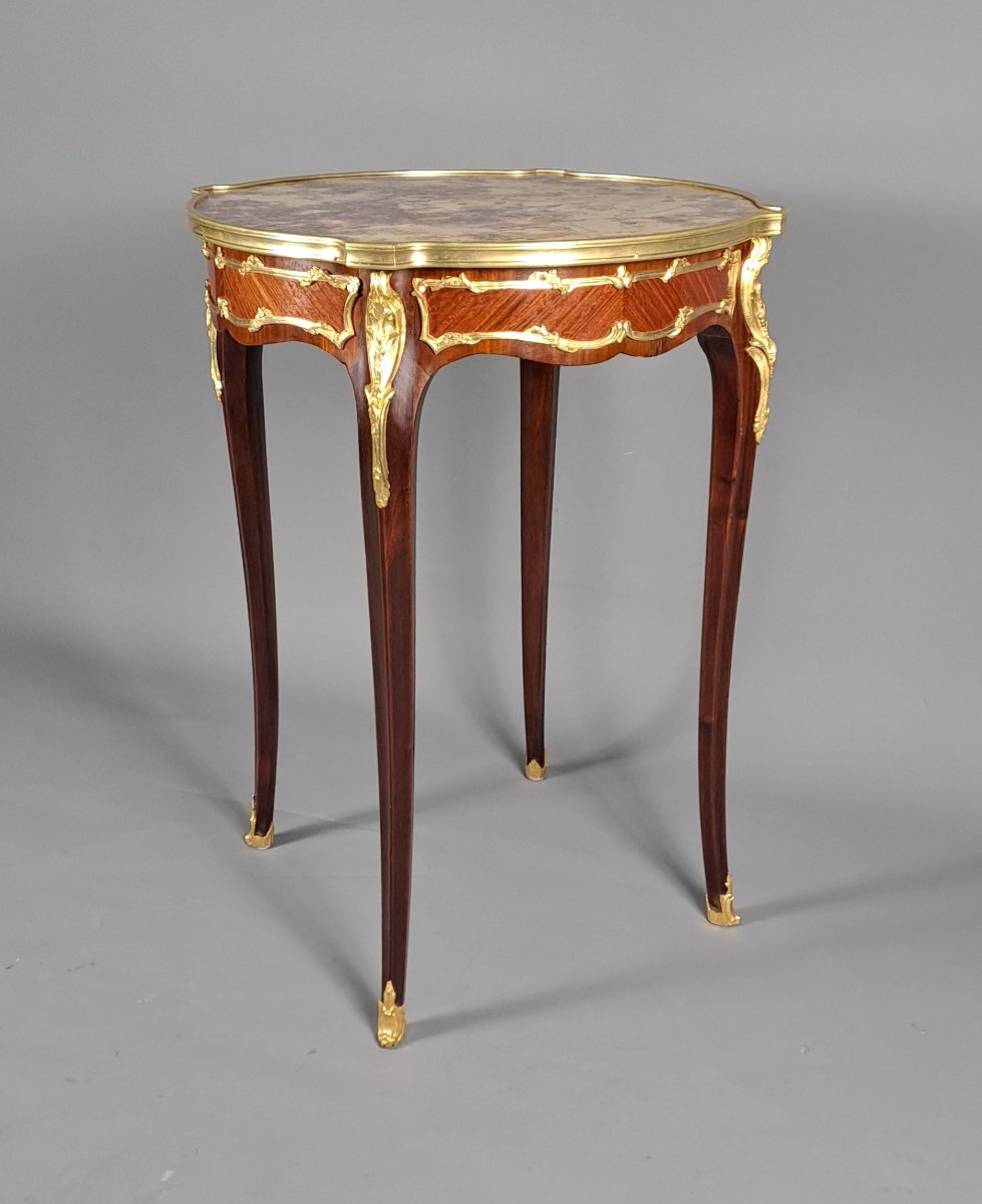 Louis XV Style Pedestal Table -photo-7