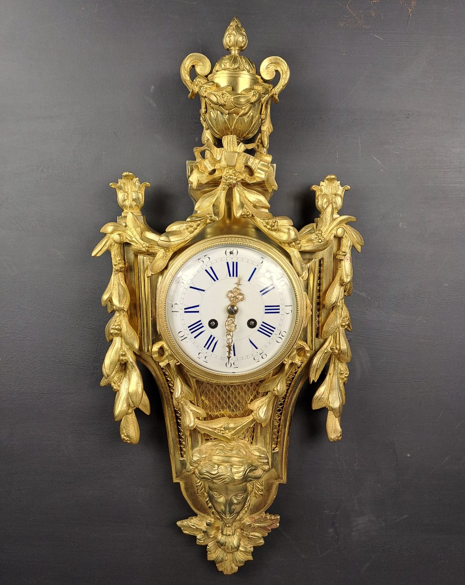 Louis XVI Style Gilt Bronze Cartel-photo-1