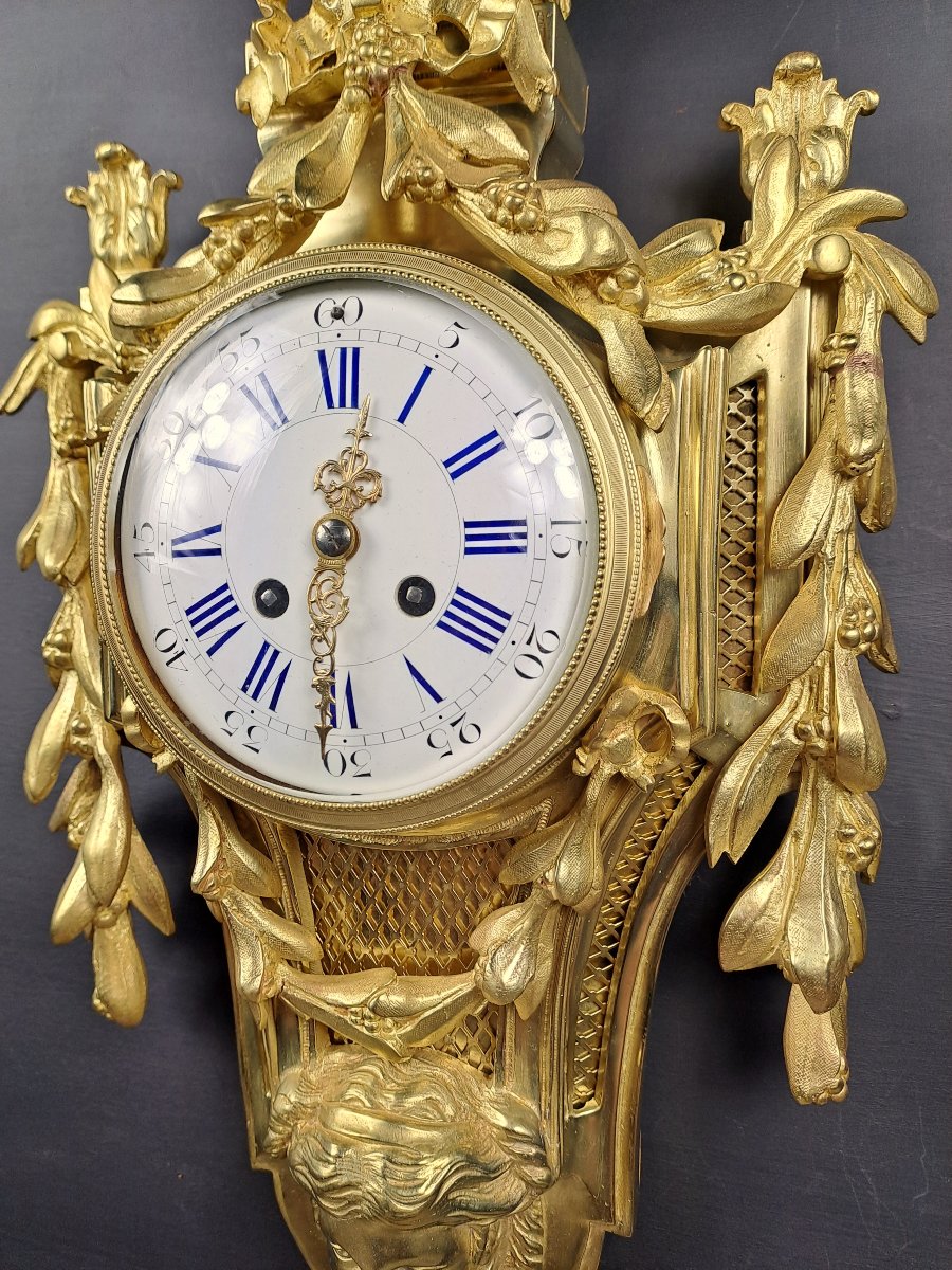 Louis XVI Style Gilt Bronze Cartel-photo-4