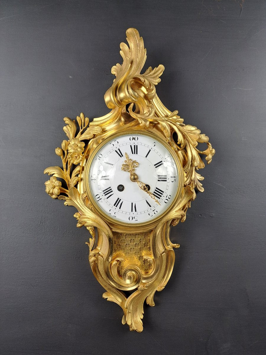 Louis XV Rococo Style Gilt Bronze Wall Light -photo-4