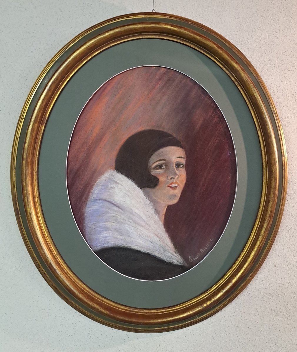 Art Deco Period Portrait By Paul Messac-photo-1