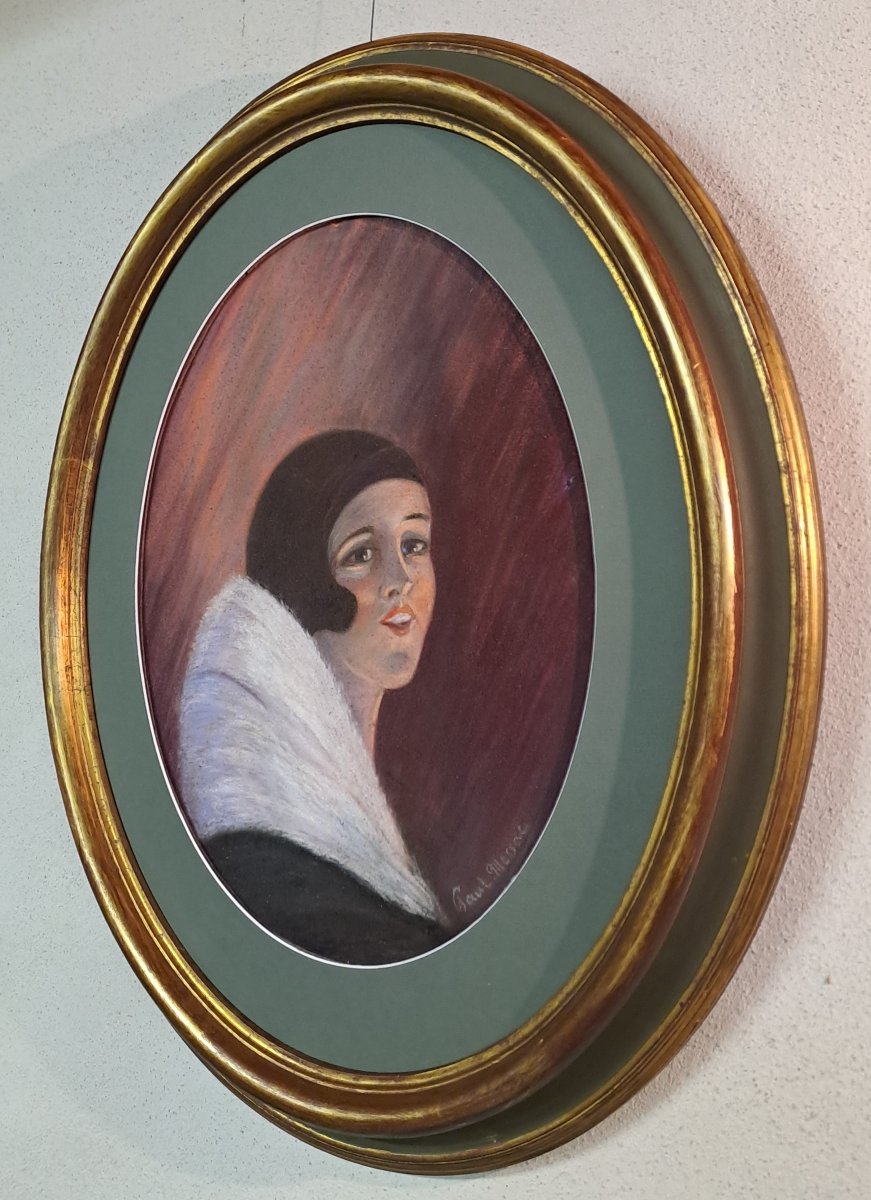 Art Deco Period Portrait By Paul Messac-photo-3