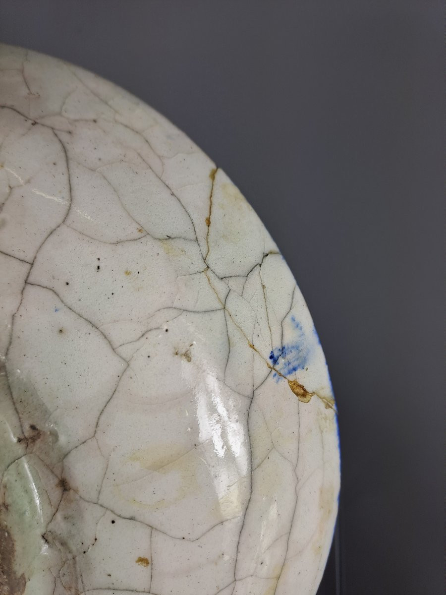 Collection Of Persian Glazed Ceramic Plates - Islamic Art - 18th Century -photo-6