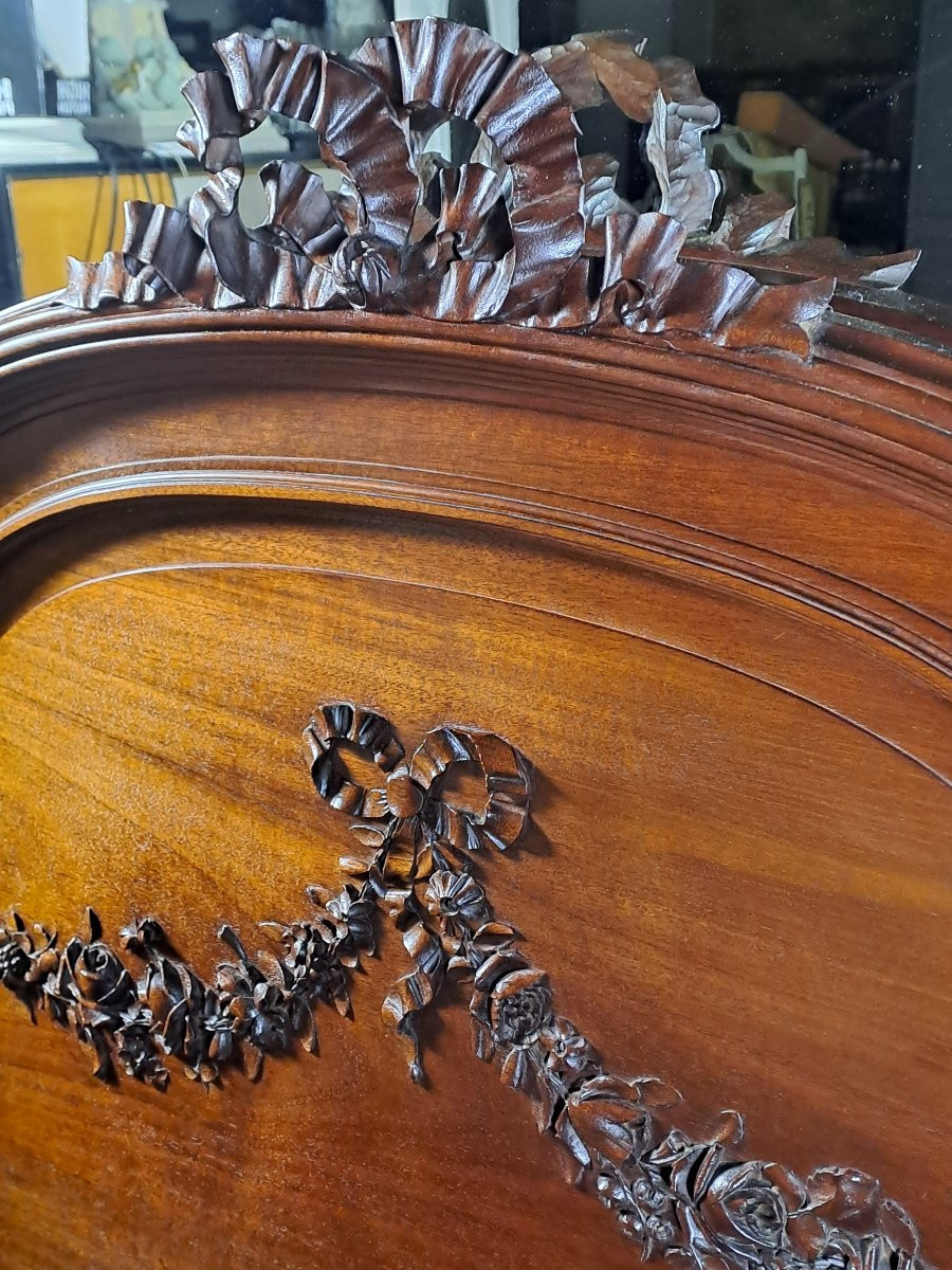 Louis XVI Style Solid Mahogany Bedroom Furniture-photo-2