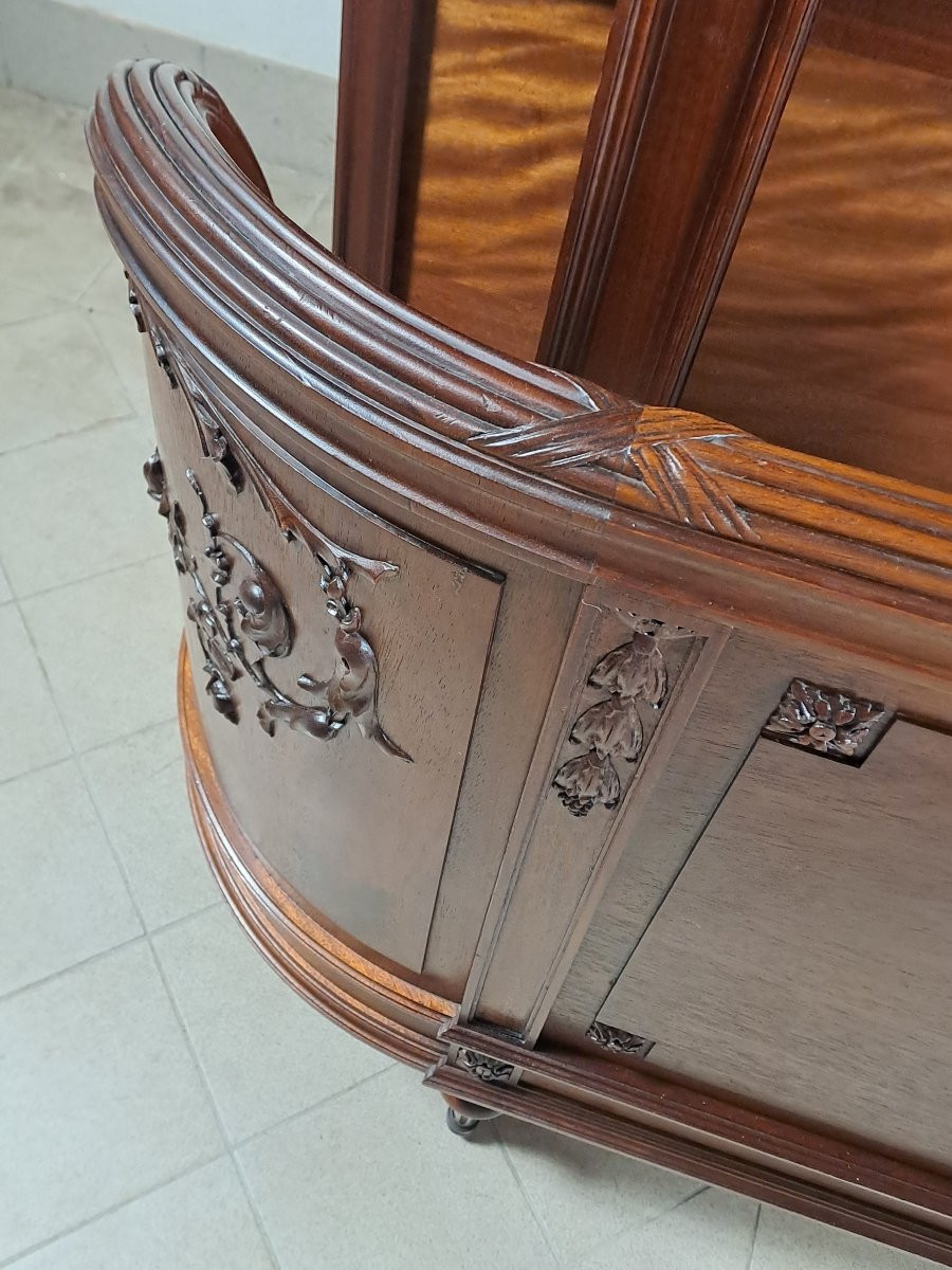 Louis XVI Style Solid Mahogany Bedroom Furniture-photo-4