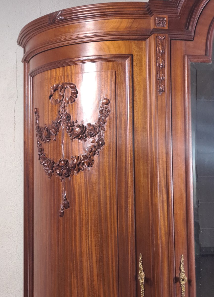 Louis XVI Style Solid Mahogany Bedroom Furniture-photo-7