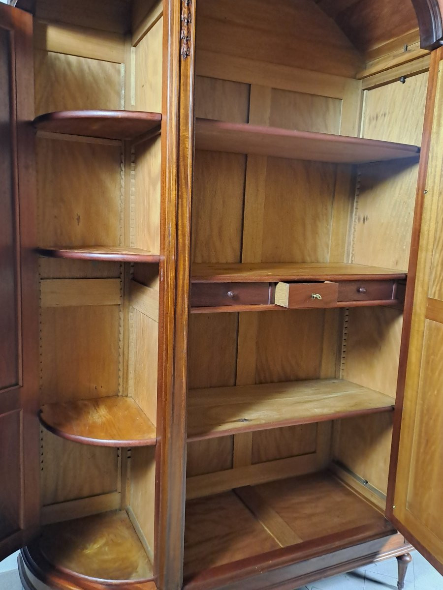 Louis XVI Style Solid Mahogany Bedroom Furniture-photo-8