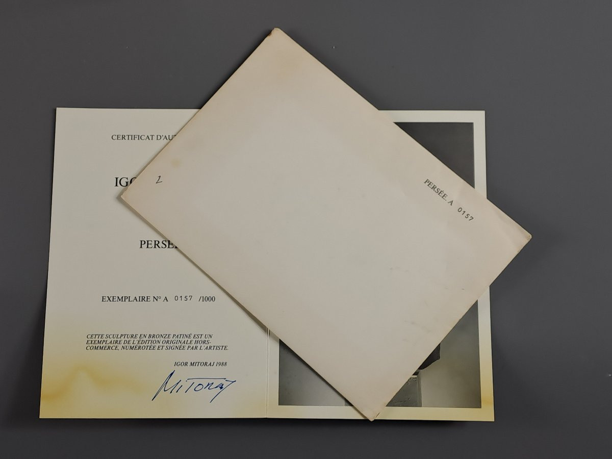 Igor Mitoraj (1944-2014) - Perseus - Bronze With Green Patina-photo-4