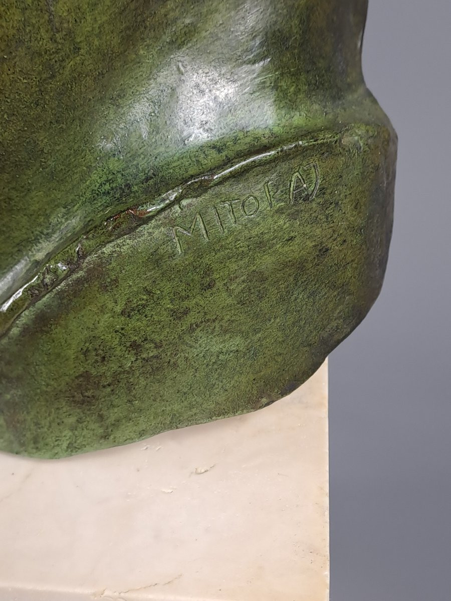 Igor Mitoraj (1944-2014) - Perseus - Bronze With Green Patina-photo-7