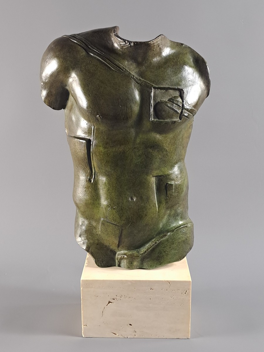 Igor Mitoraj (1944-2014) - Perseus - Bronze With Green Patina