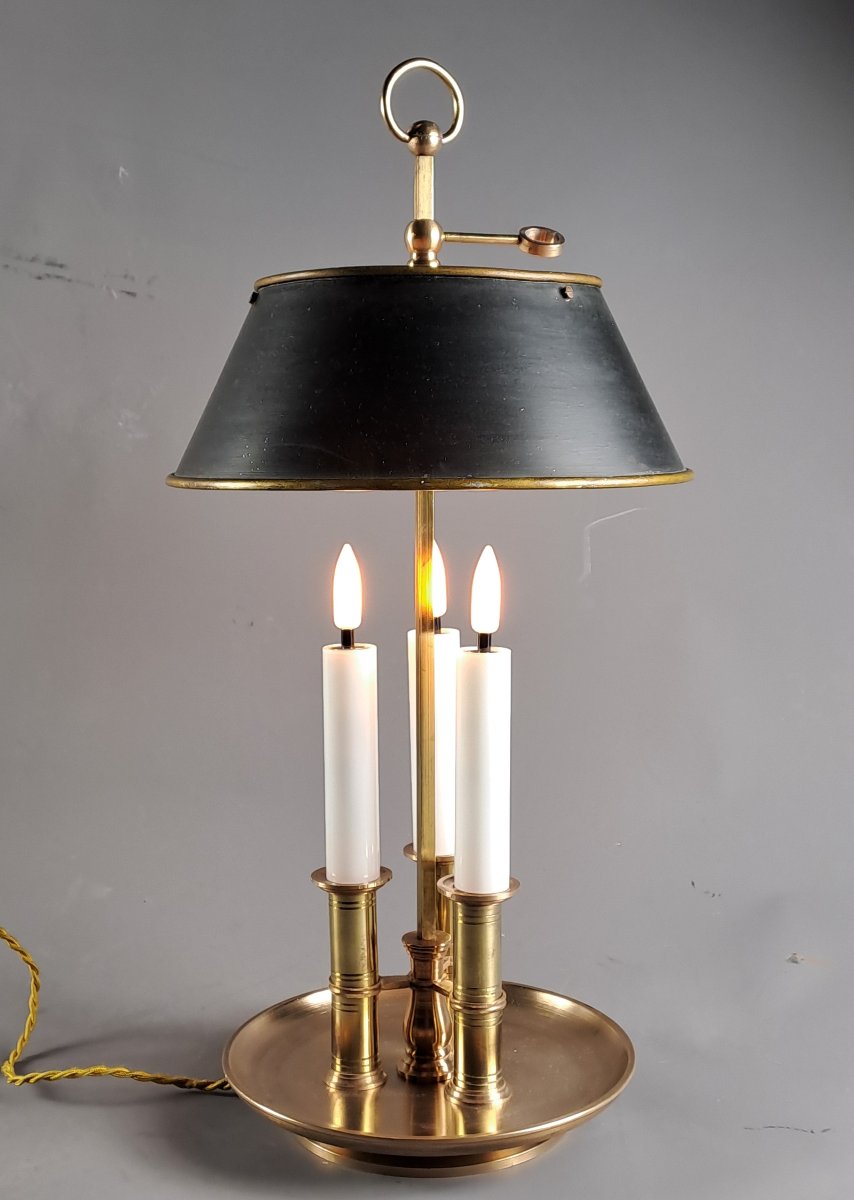 Lampe bouillotte de style empire du XIXème siècle-photo-1