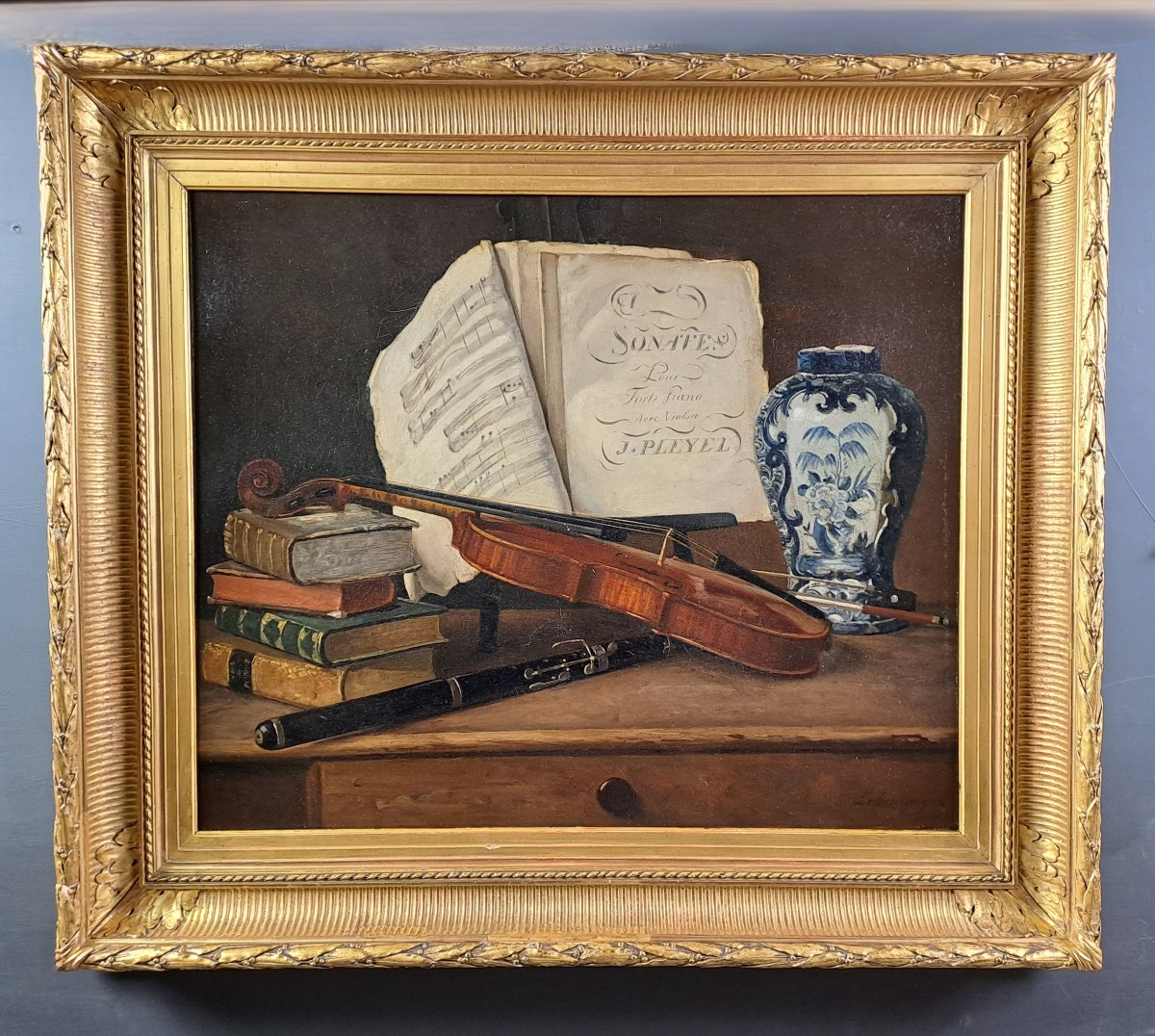 Ecole Française du début XIXème siècle - Huile sur Toile - Nature morte - allégorie aux arts