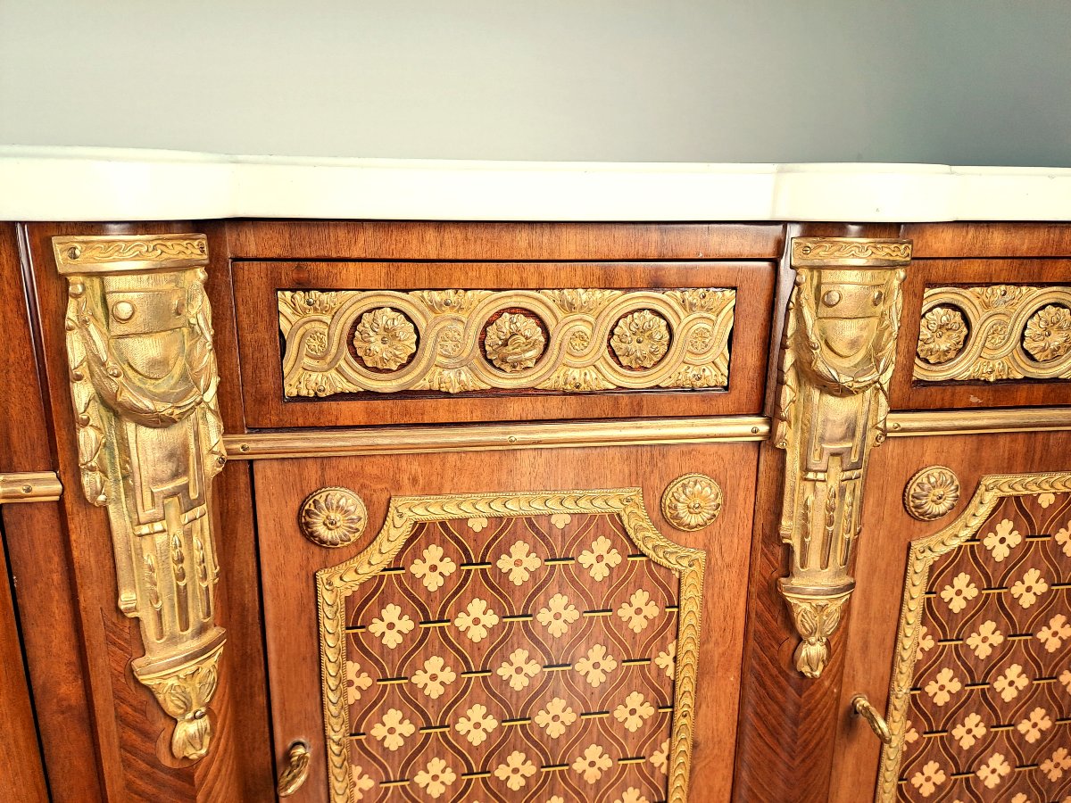 Exceptional Transitional-style Enfilade After Riesener-photo-2